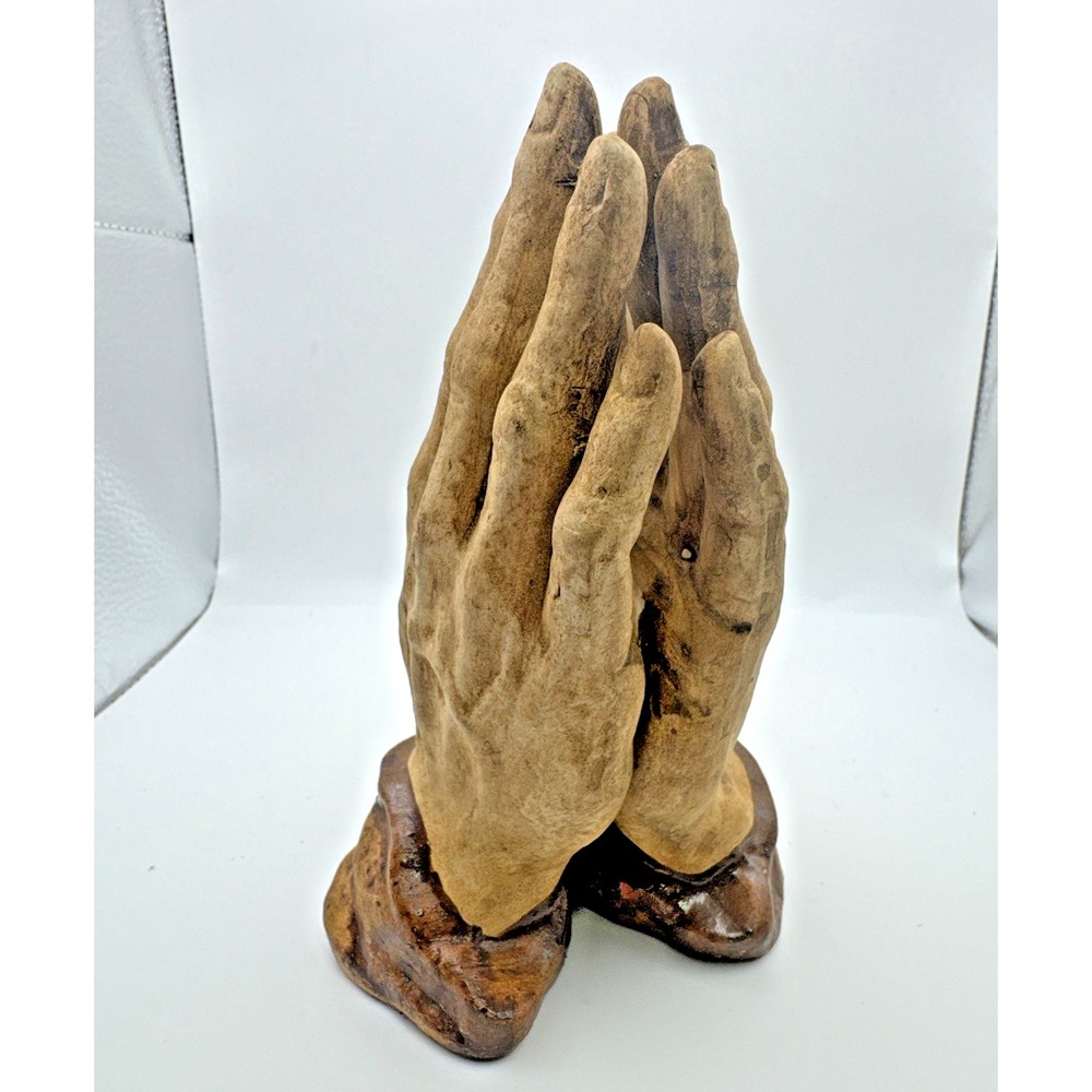 Vintage N'Orleans Japan JESUS/GOD Praying Hands Figurine Unique Size 6"‎